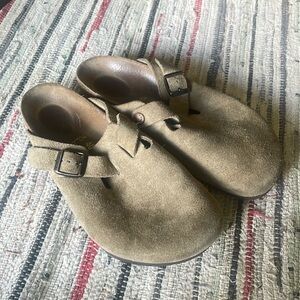 Birkenstock Boston tan clog shoes 40